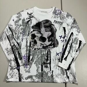 Smoke And Rise Very Shiny Long Sleeve T-shirt Sweater  XL 22x30